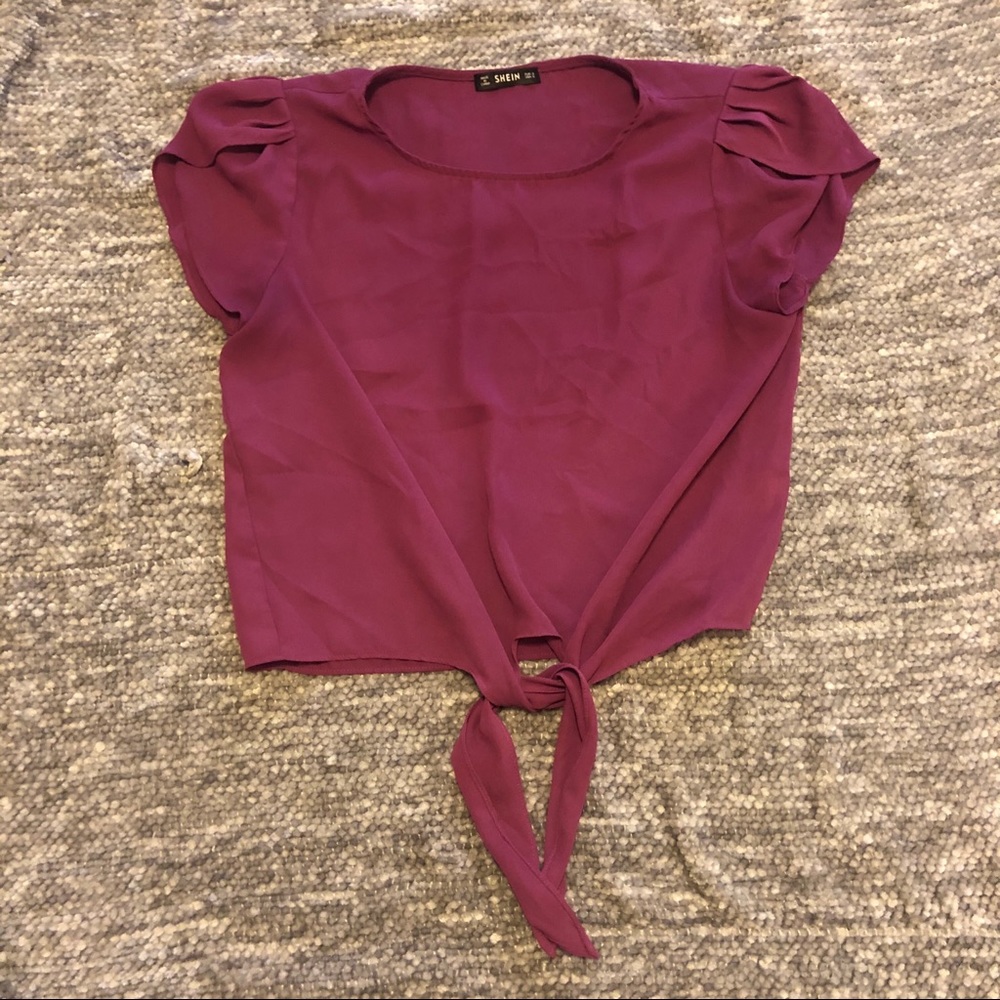 Tie front top